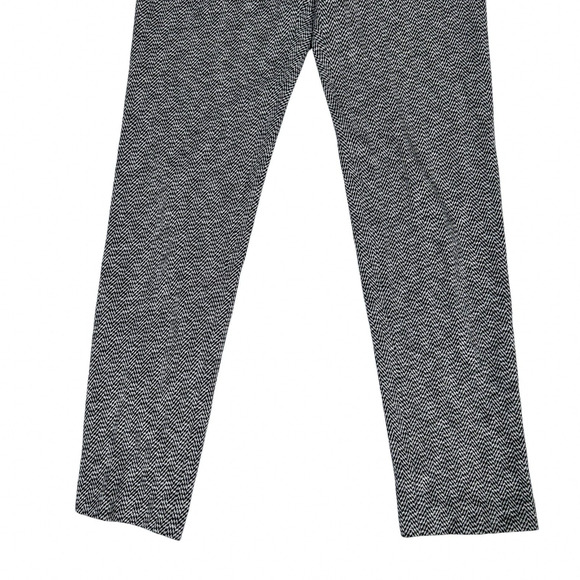 Theory Louise Formation Pants Size 6 Women's Black & White Print Stretch Knit - Picture 10 of 12
